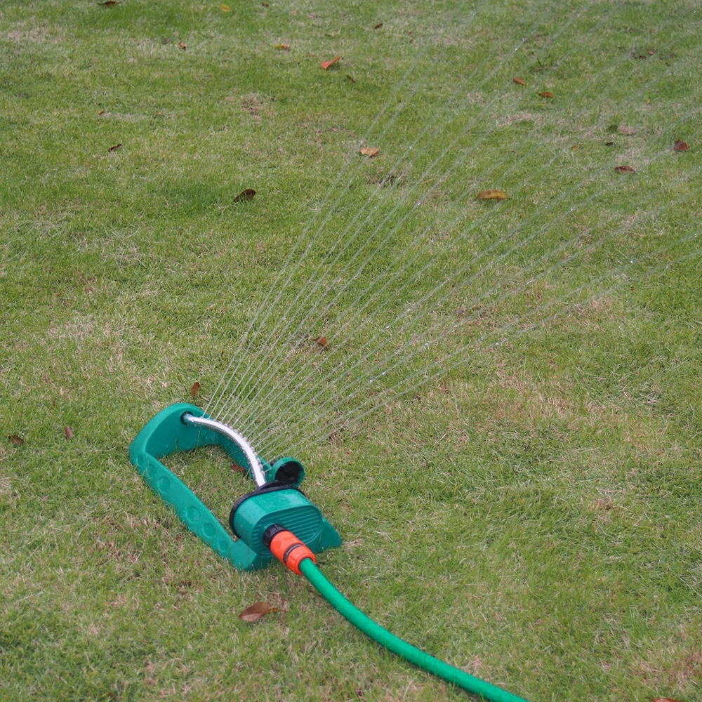 

15 Holes Adjustable Alloy Watering Sprinkler Garden Sprayer Swing Type Sprinkler for Lawn Lawn Garden Watering Irrigation Tool