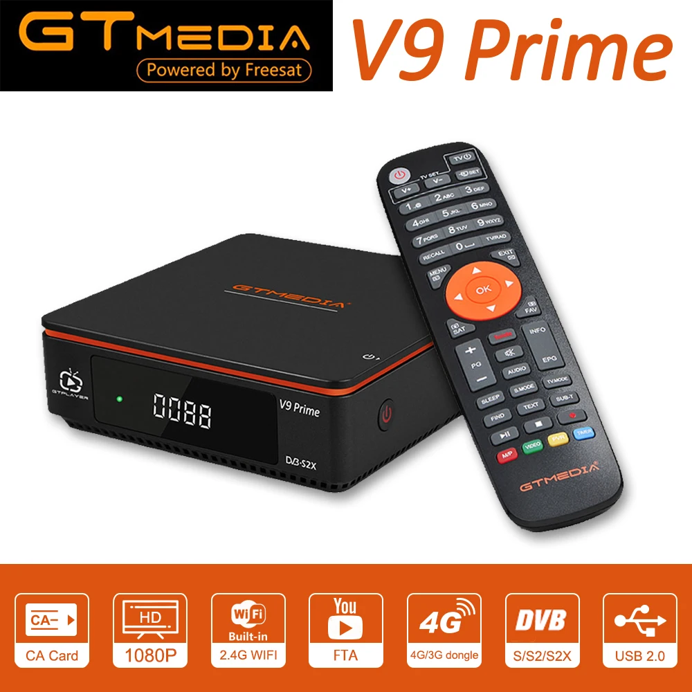 2021 GTmedia V9 Prime DVB S2 цифра спутниковый телевизионный ресивер обновления от freesat v9
