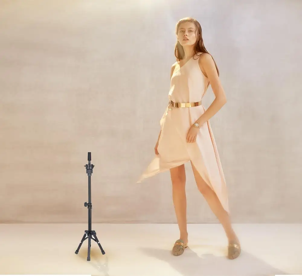 Мини черный железный штатив манекен парик голова стенд Прочный держатель