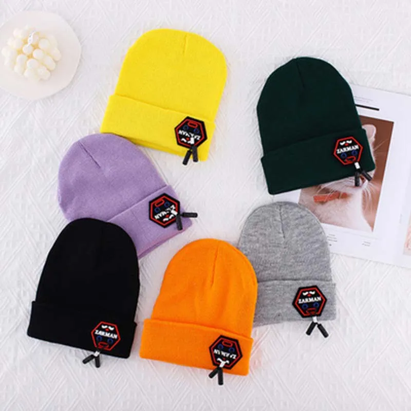 Индивидуальная трендовая осенне-зимняя универсальная шерстяная мужская шапка