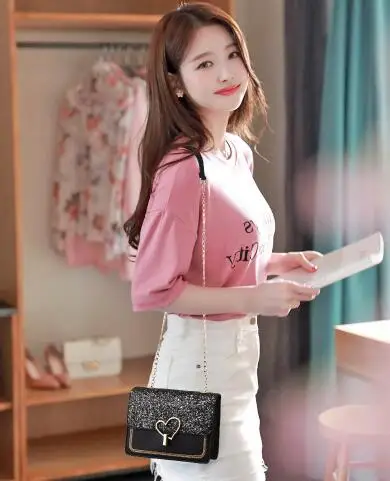 Женская новая упаковка Корейская версия крутых модных сумок свежий кросс-боди