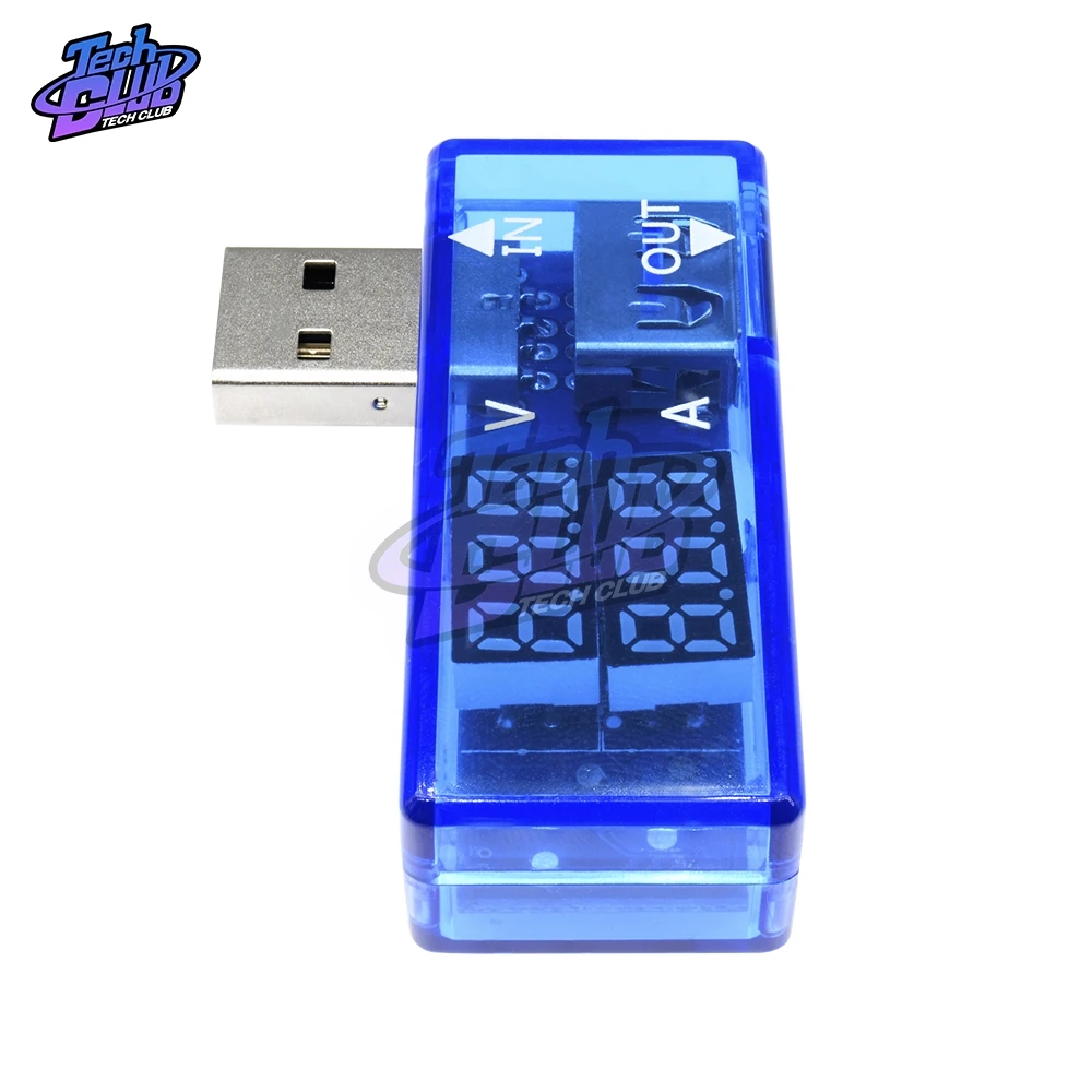 Цифровой USB-тестер для измерения напряжения и силы тока с ЖК-дисплеем |