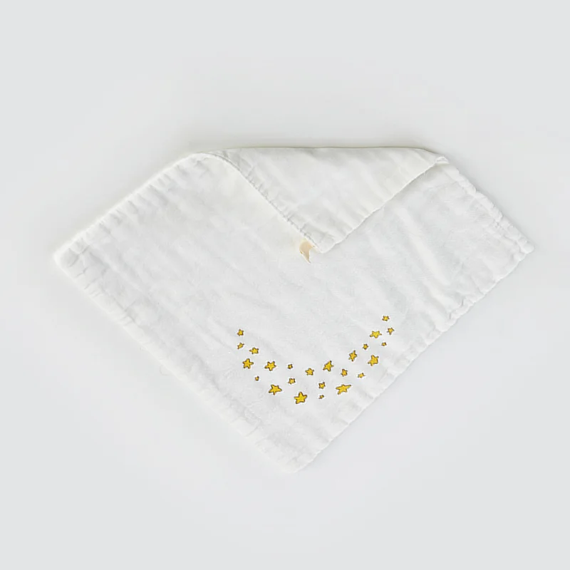 Baberos para beb&eacute; reci&eacute;n nacido, corona de beb&eacute;, toalla de algod&oacute;n, gasa, toalla facial para beb&eacute;, toalla de Saliva s&uacute;per suave-4