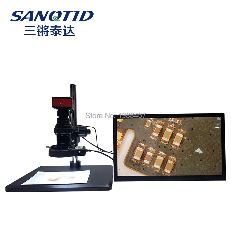 

Full HD SONY IMX385 Sensor 1080P 2K Precision Measurement Electronic Video Microscope Camera HDMI Magnifier for Welding Repair