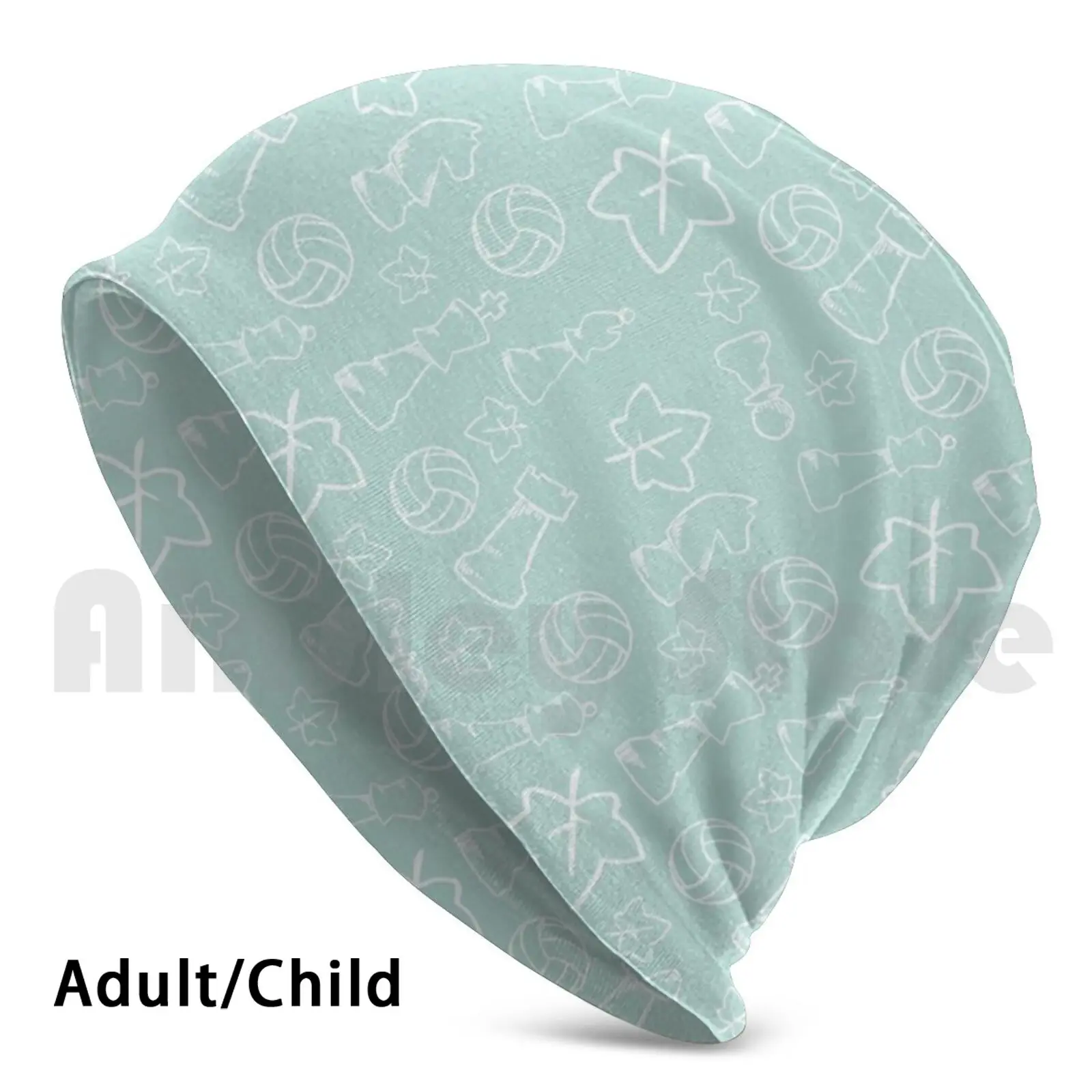 

Aoba Johsai Pattern Beanies Pullover Cap Comfortable Aoba Johsai Aobajohsai Seijoh Haikyuu Haikyu Oikawa Iwaizume