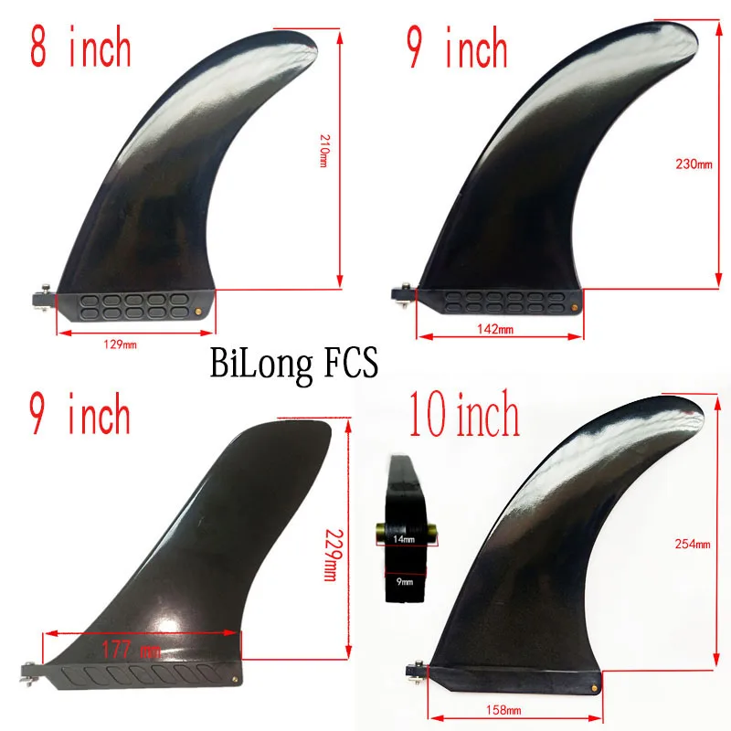 SUP доска для серфинга хвост плавник лопастная нейлон плюс волокно 6 до 10 дюймов