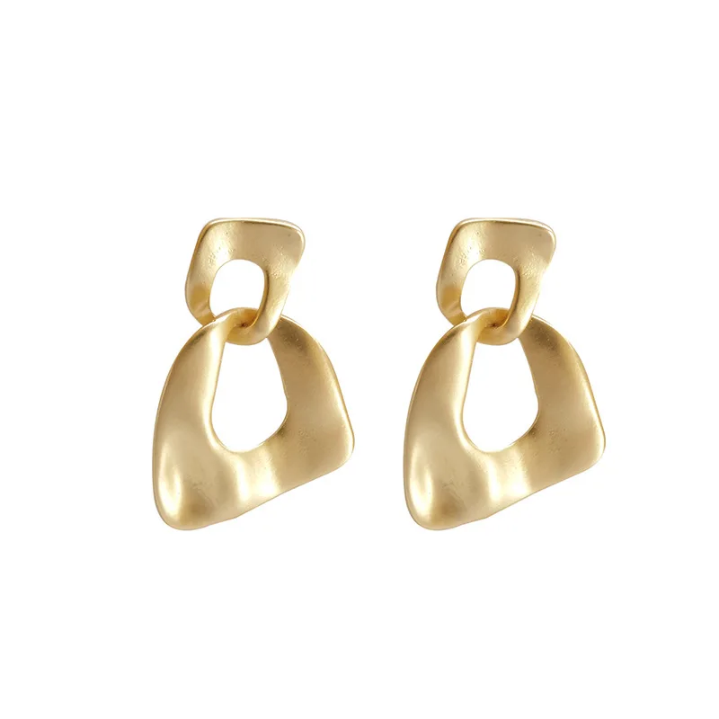 

The new trendy temperament, simple and cold style earrings, high-end sense of niche personality, retro earrings women