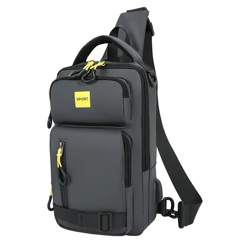 

TOBO 2021 New Chest Bag Men's Messenger Bag Canvas Shoulder Bags Casual Bag Chest Holder Sling Bag for Men Mens Cross Body