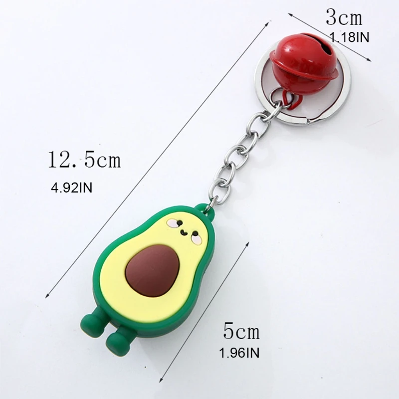 Креативные брелоки с авокадо на удачу брелок мультяшным фруктом милым