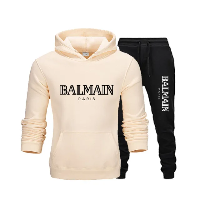 

2020 Spring Winter Hooded Men Tracksuits Casual Tracksuit Men Two Piece Suit Hooded Sweatshirt + Sweatpants Men Tracksuit