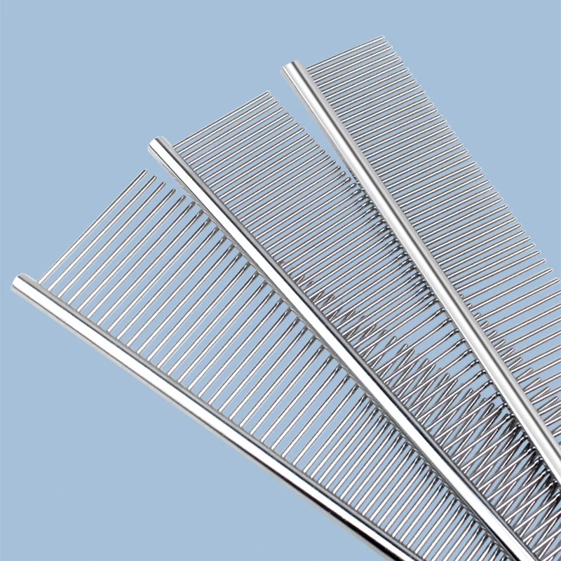 

Metal Comb for Dogs Stainless Steel Pet Dog Cat Pin Comb Hair Brush Hairbrush Flea Comb Dogs Cats Pets Acessorios Pet Grooming