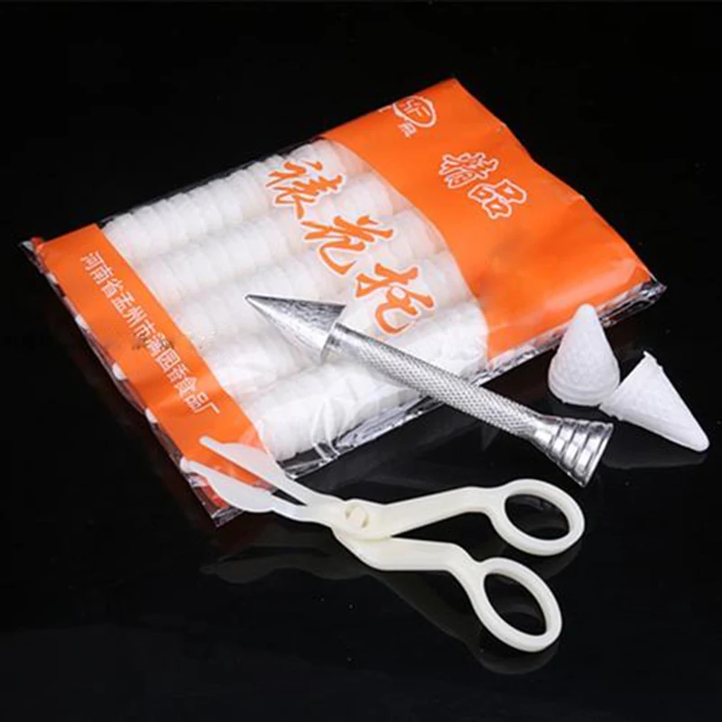 100 шт. клейкий рисовый торт украшение уход Роза трубопроводы десертный Декор