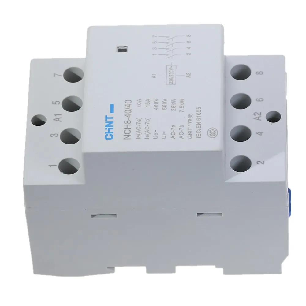 CHNT NCH8-40/40 4-полюсный 40A 4 без контактора DIN-рейки бытовые модульные замыкатели
