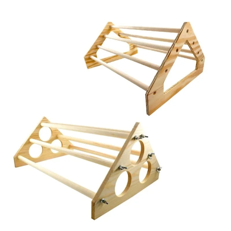 

Backyard Chick Perch Strong Wooden Jungle Gym Roosting Bar Chicken Toys for Coop Brooder