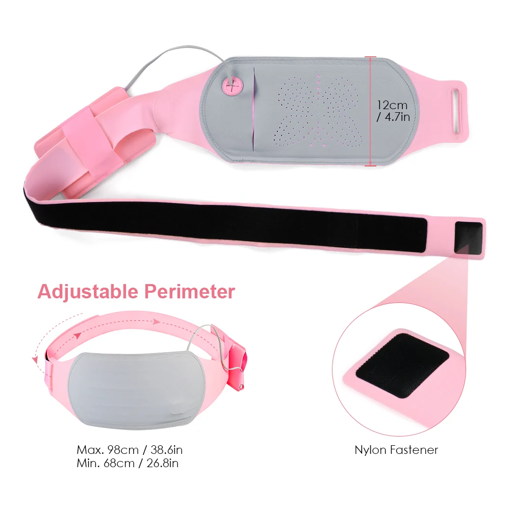 Грелка талии грелка для женщин девочек дома путешествия розовый кожаная зарядка
