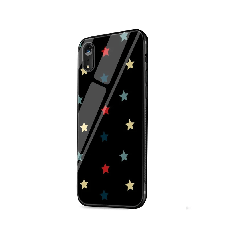 Чехол для мобильного телефона из стекла ТПУ iPhone 5 5S 6 6s 7 8 Plus X XR XS Max Shell Cover облако