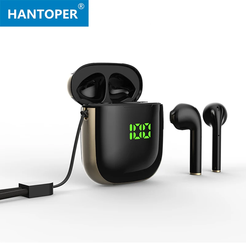 HANTOPER Bluetooth наушники TWS 5 0 беспроводные бибибиральные вызов с зарядной коробкой
