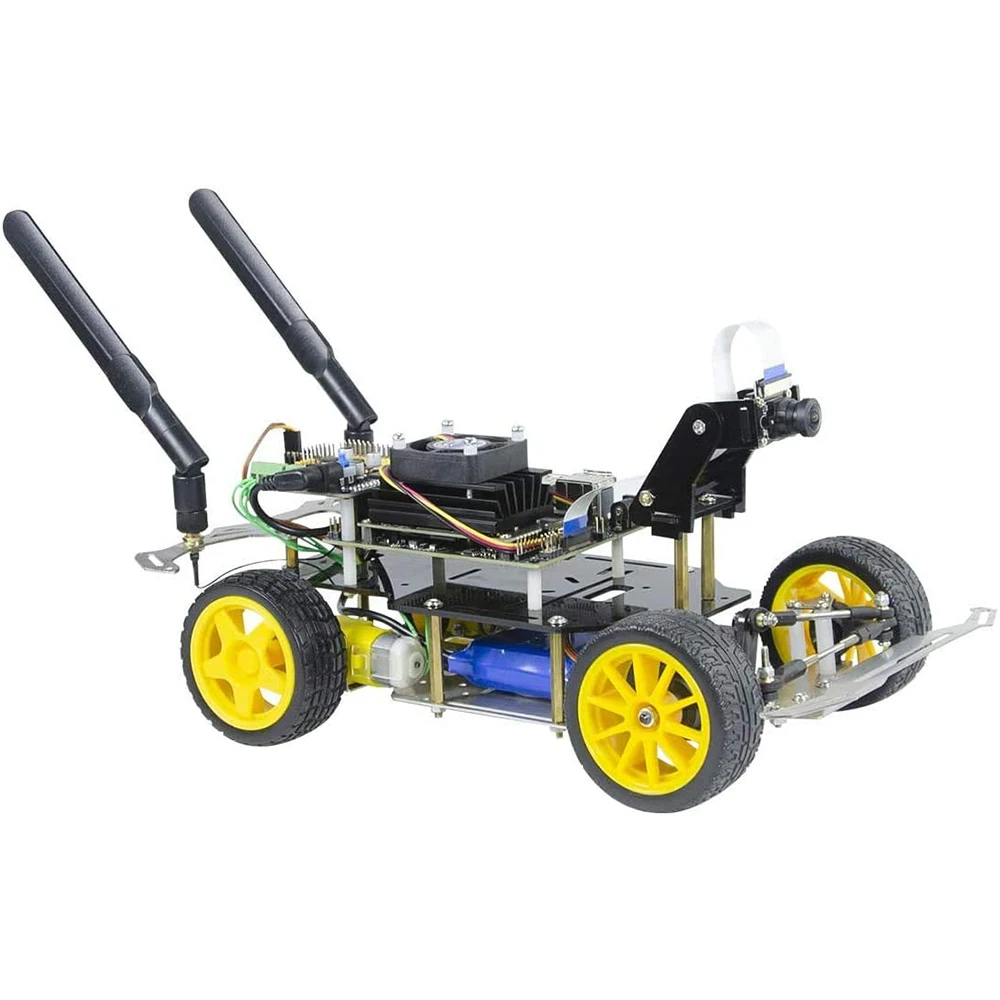 

XiaoR Geek AI Racing Robot Powered by Jetson Nano Donkey Car with Deep Learning Slef Driving and Vision Line Following