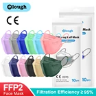 Elough Fsih форма FFP2 маска сертифицированная 4-слойная респираторная маска FPP2 Homologada neгра многоразовая FFP2Mask FFPP2