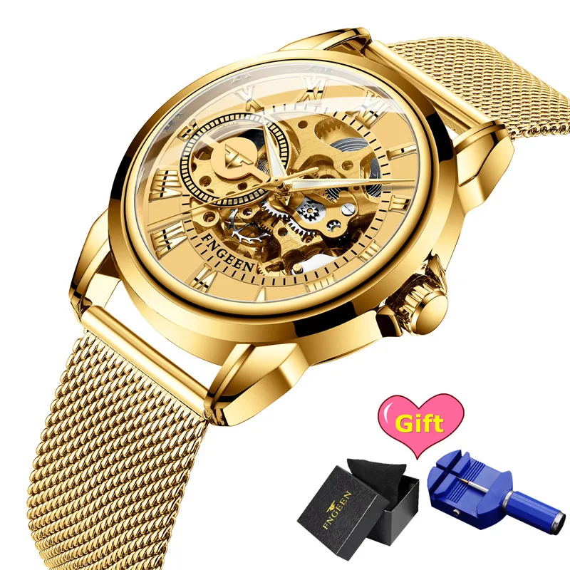 

Automatic Men Women Luxury Watch Waterproof Luminous Wrist Watch Stainless Steel Casual Fashion Mechanical Wristwatch Gifts
