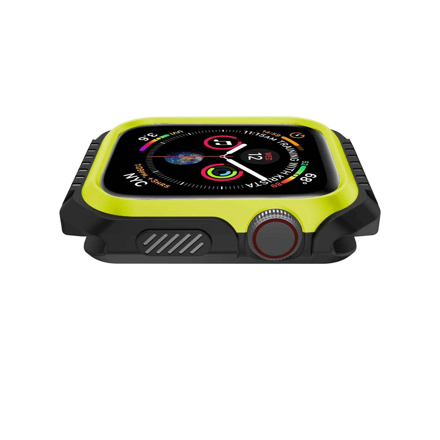 Силиконовый Жесткий защитный чехол для Apple Watch 6 SE 5 4 3 2 40 мм 44 полностью бампер iWatch 1