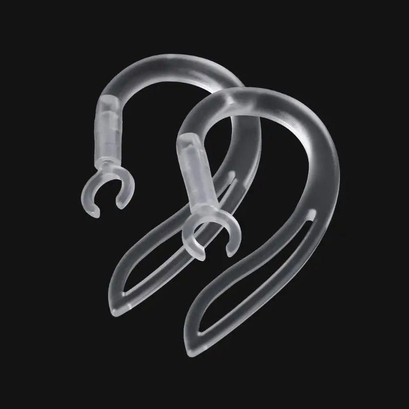 

6mm Bluetooth Earphones Transparent Soft Silicone Ear Hook Loop Clip Headset