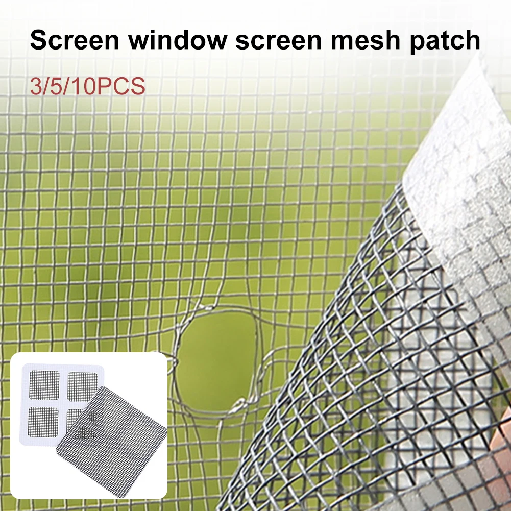 

3/5/10pcs Durable Anti-Insect Fly Bug Door Window Mosquito Screen Net Repair Tape Patch Self Adhesive Repair Tape Window Repair