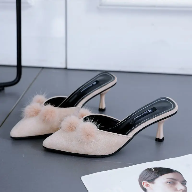 

Marlisasa Women Cute Sweet High Quality Spring Slip on High Heel Shoes Ladies Classic Comfort Stiletto Summer Pumps H5868
