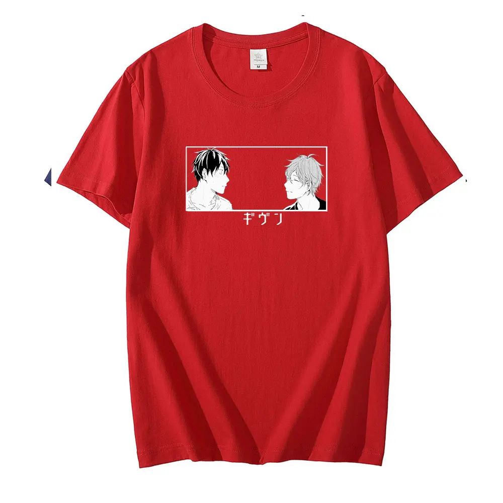 

Yaoi Bl Given Given Yaoi Japan Manga T-shirt Anime Printing Tees Summer Tshirt Men Hip Hop T Shirt New Women Loose Short Sleeve
