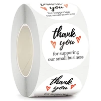 500pcs 1 5 inch thank you stickers roll for supporting our small business label gift bag envelope packaging supplies stickers