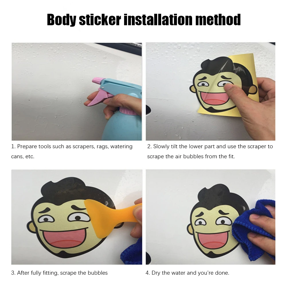 

15 * 18CM for Car 3D Reflective Sticker Anime Funny Personality Kitty decals Car Cover Scratch Car Exterior decoration accessori