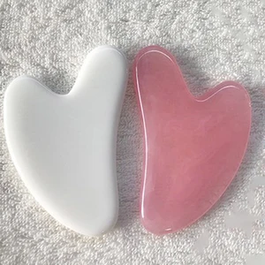Массажная пластина для лица Gua Sha, инструмент для украшения кожи, спа-массаж, пчелиный воск, для шеи и спины