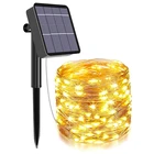 Светодиодная уличная гирлянда на солнечной батарее, 50100200 светодиодов