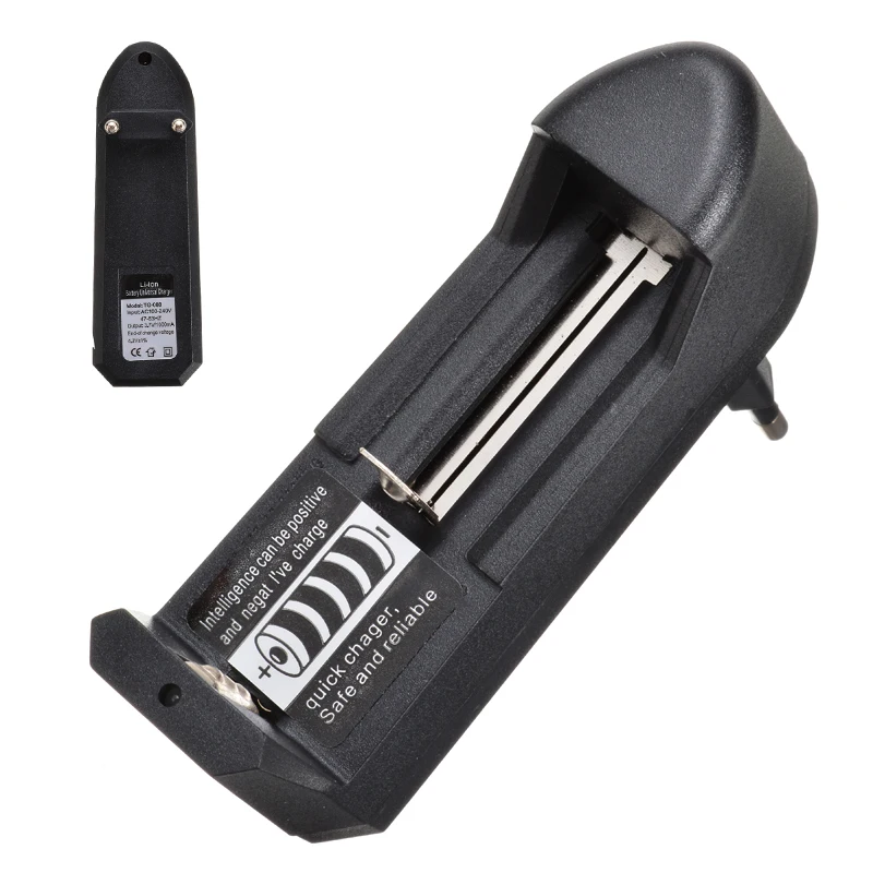 

EU Plug Universal Battery Charger For 18650 16340 14500 Li-ion Rechargeable Battery Charger