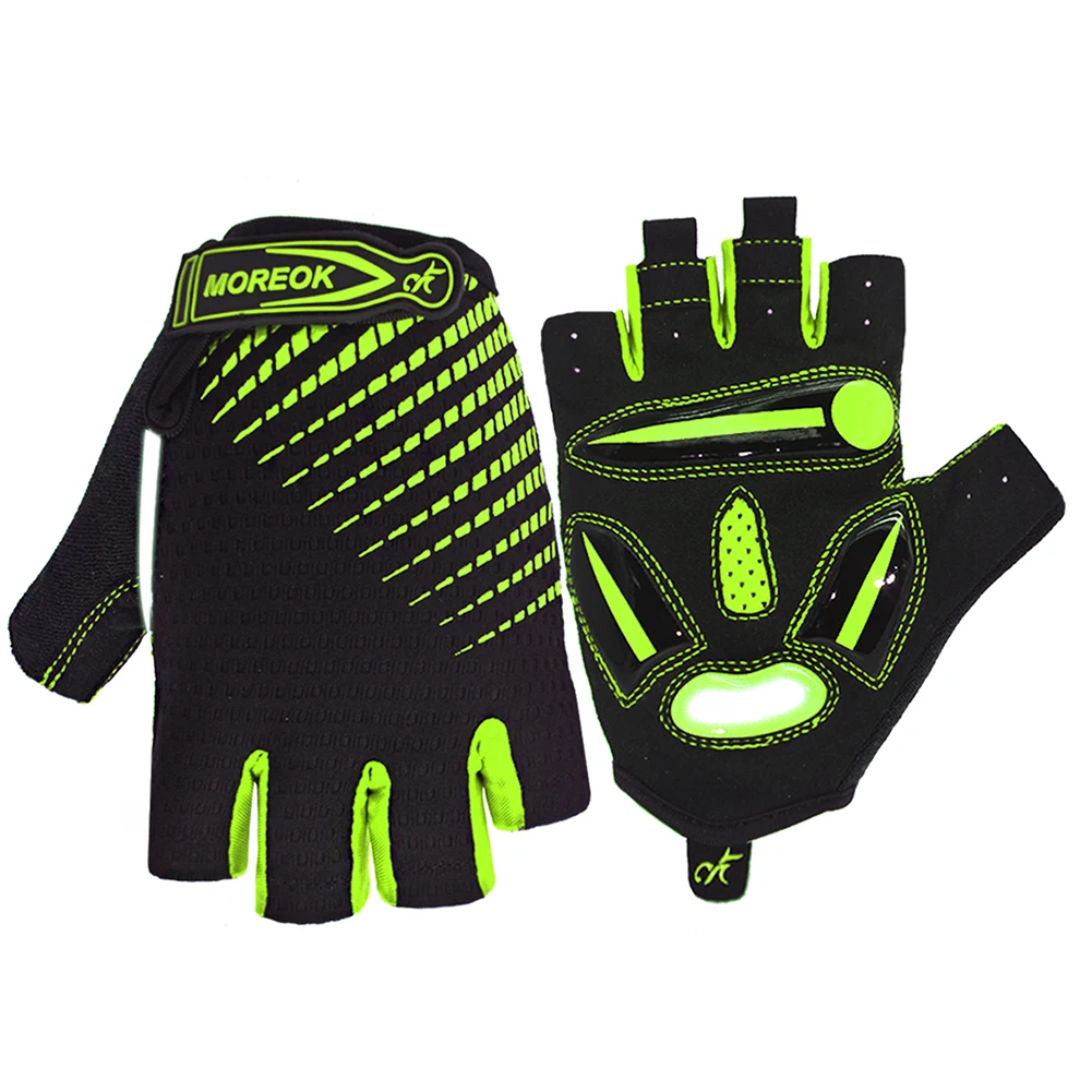 

Cycling Anti-sweat Half Finger Gloves Men Women Reflective Breathable Shock-Absorbing Sports Road Mountain Bike Bicycle Gloves