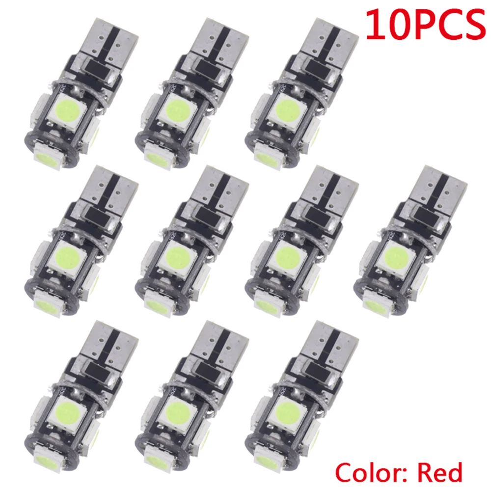 10 шт. маленький свет s общий номерной знак супер белый клин 5 SMD 5050 светодиодный ные