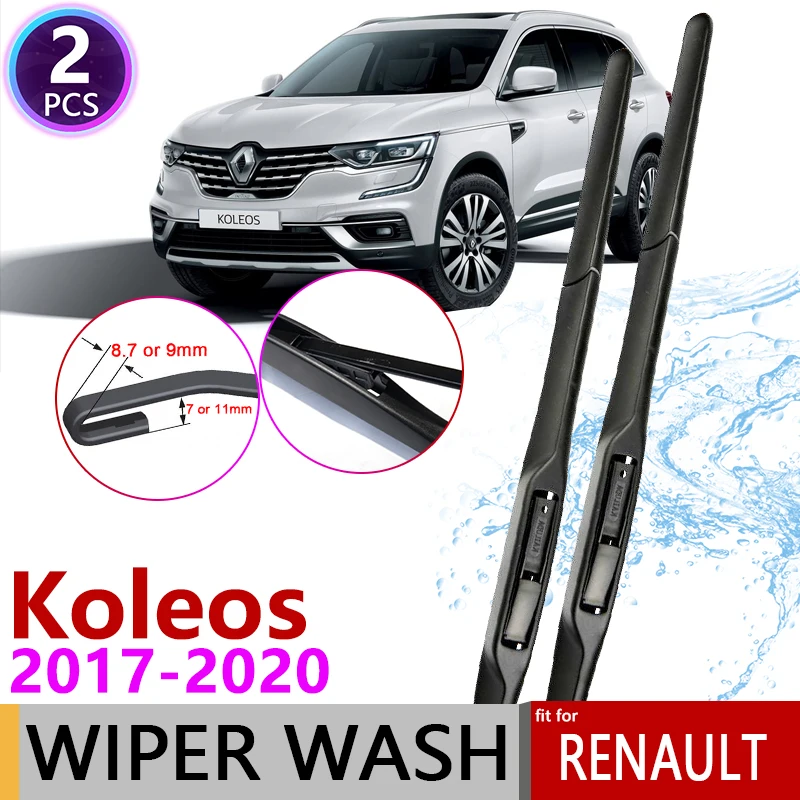 

Car Wiper Blades for Renault Koleos 2017 2018 2019 2020 Samsung QM6 MK2 Front Rear Windscreen Windshield Brushes Car Accessories