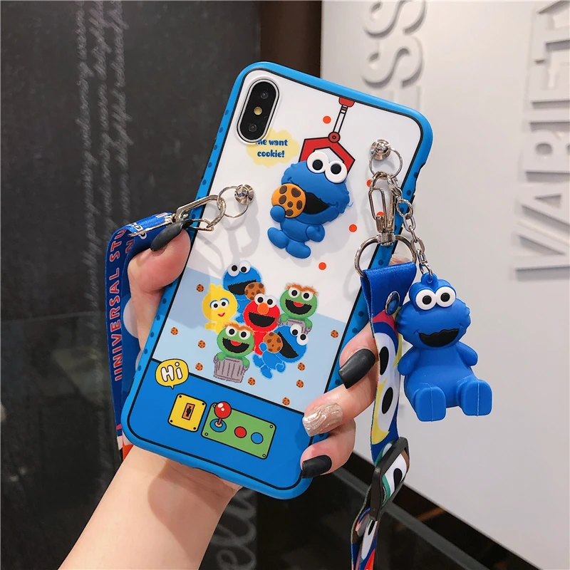 Для huapwei p30 P20 3D Улица Сезам чехол Милый Печенье Elmo мягкий для телефона huawei mate20 pro