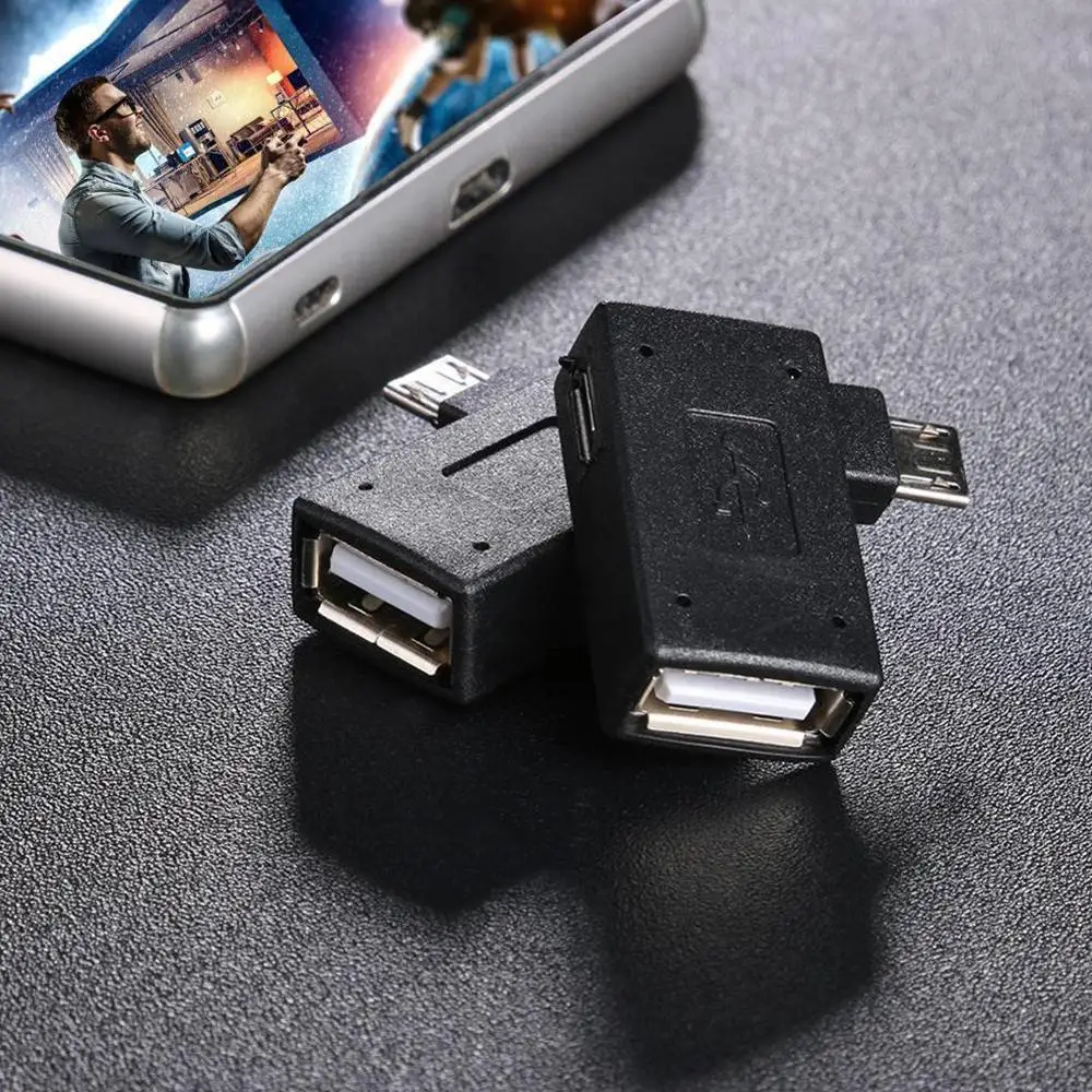 1 шт. Многофункциональный USB 2,0 90 градусов левый/правый угол конвертер OTG адаптер хост микро для телефона/планшета