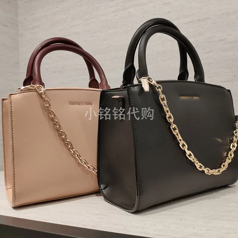 

New 2019 Autumn New Products Women Handbag Metal Chain Decoration Ladies Single Shoulder Bag