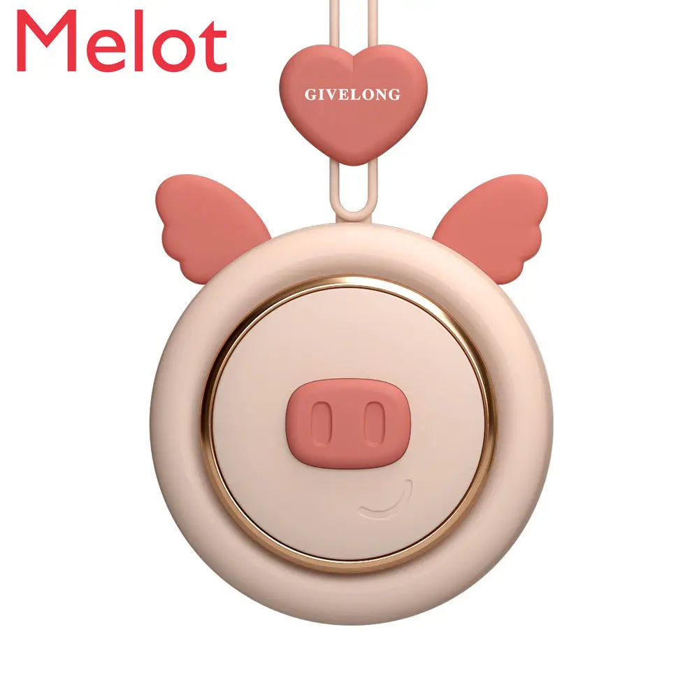 

High-End Luxury Halter Fan Mute Blade-Free Wind USB Rechargeable Mini Portable Portable Fan