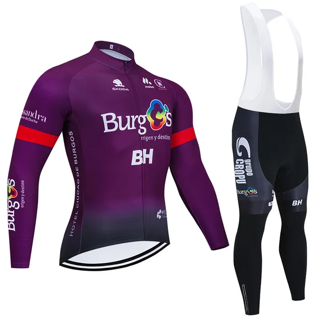 

TEAM BH cycling jersey winter sportswear Bike Pants men Long sleeve Ropa Ciclismo Thermal Fleece bicycling Maillot Culotte