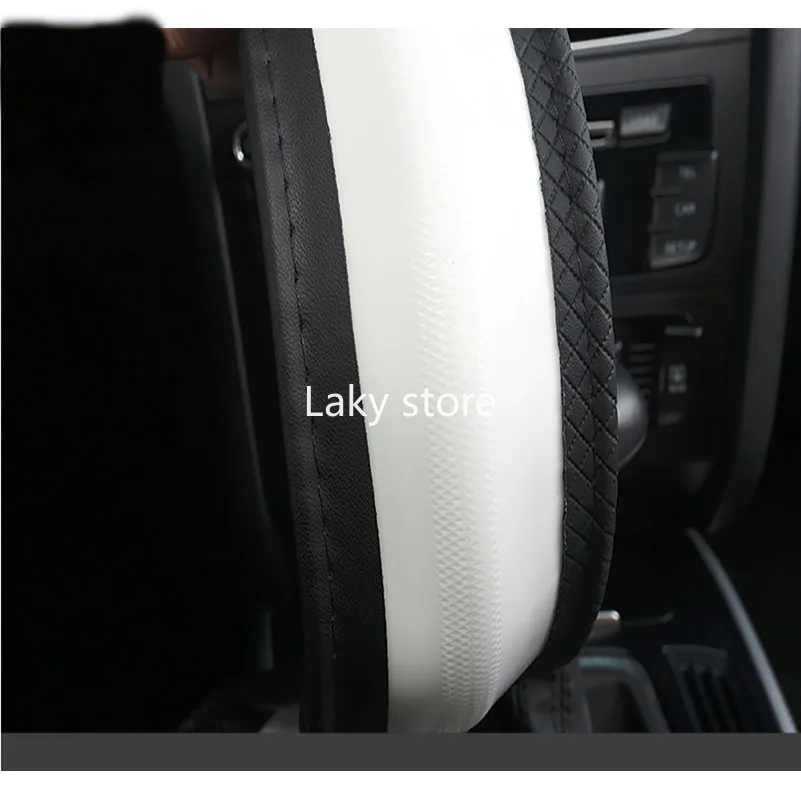 

DIY Hand-stitched Genuine Artificial Leather Car Steering Wheel Cover for BMW E39 E46 325i E53 X5 universal 15in 38cm 2012-2020