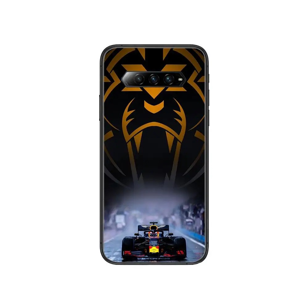 

Stylish Formula Racing Car Anime Phone Case For xiaomi Black Shark 2 3 3s 4 Pro Helo Black Cover Silicone Back Prett