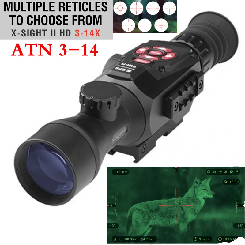 ATN3 14X SightII 1080p цифровой взгляд ночного видения atnx sightii 3 14 11 + более высокое