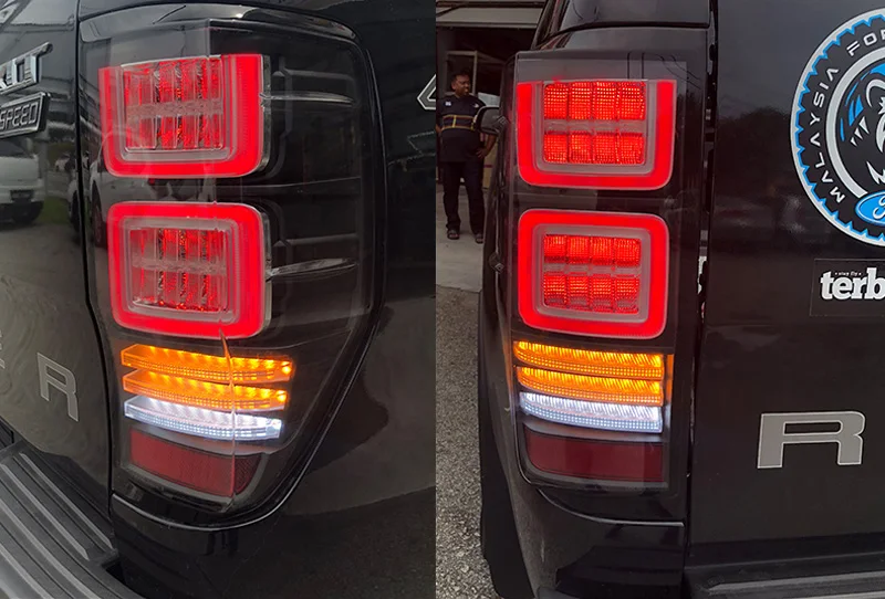

Car Styling Taillight Tail Lights For Ford Ranger T7 T8 2015 - 2019 Rear Lamp DRL + Turn Signal + Brake + Reverse LED lights