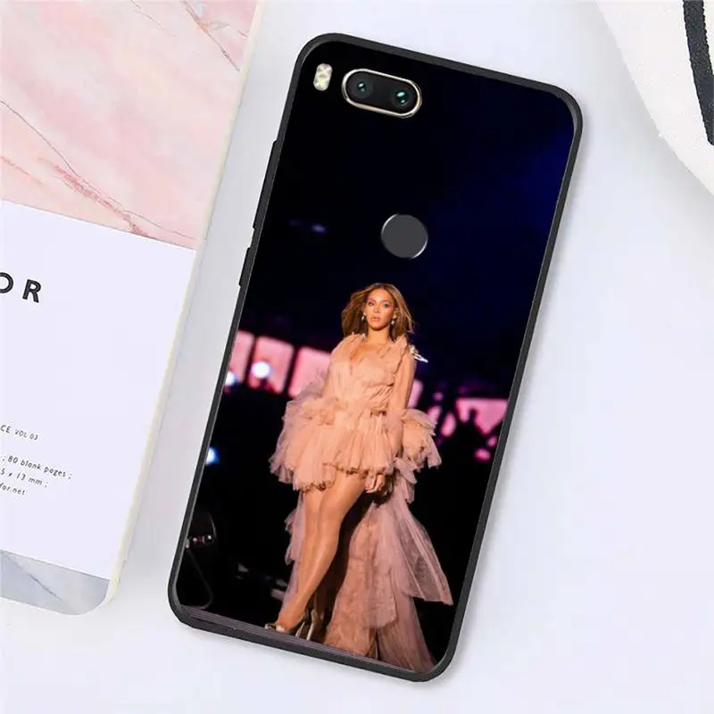 

Beyonce famous singer Phone Case For Xiaomi Redmi note 7 8 9 t k30 max3 9 s 10 pro lite Luxury brand shell funda coque