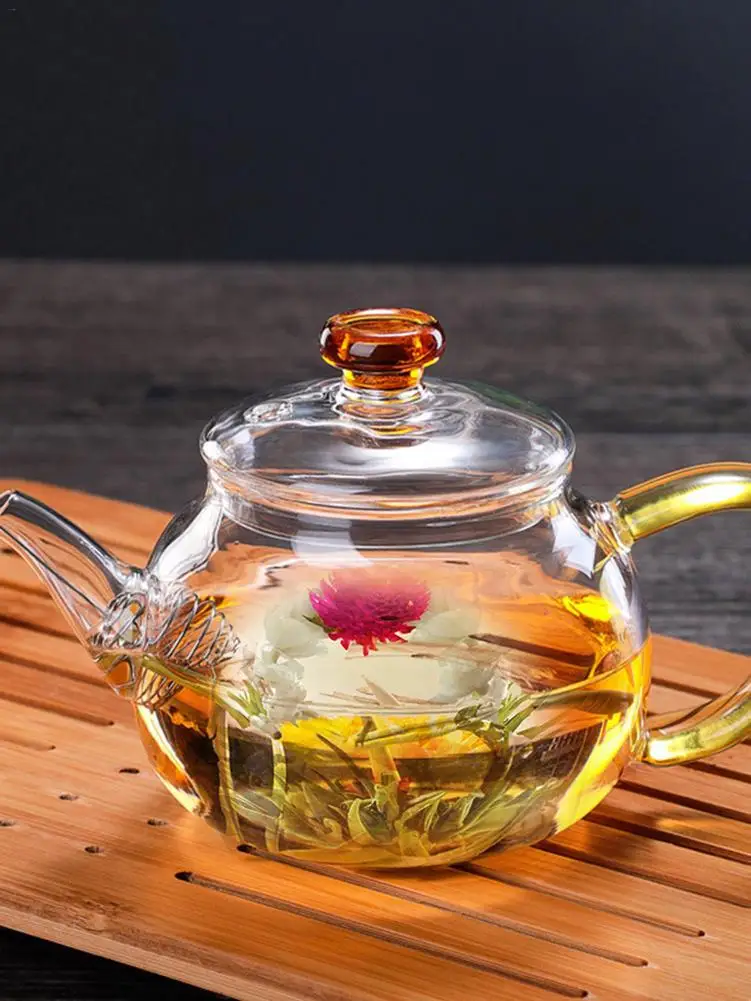 Стеклянные чайные горшки термостойкий чайник кувшин для холодной воды с крышкой