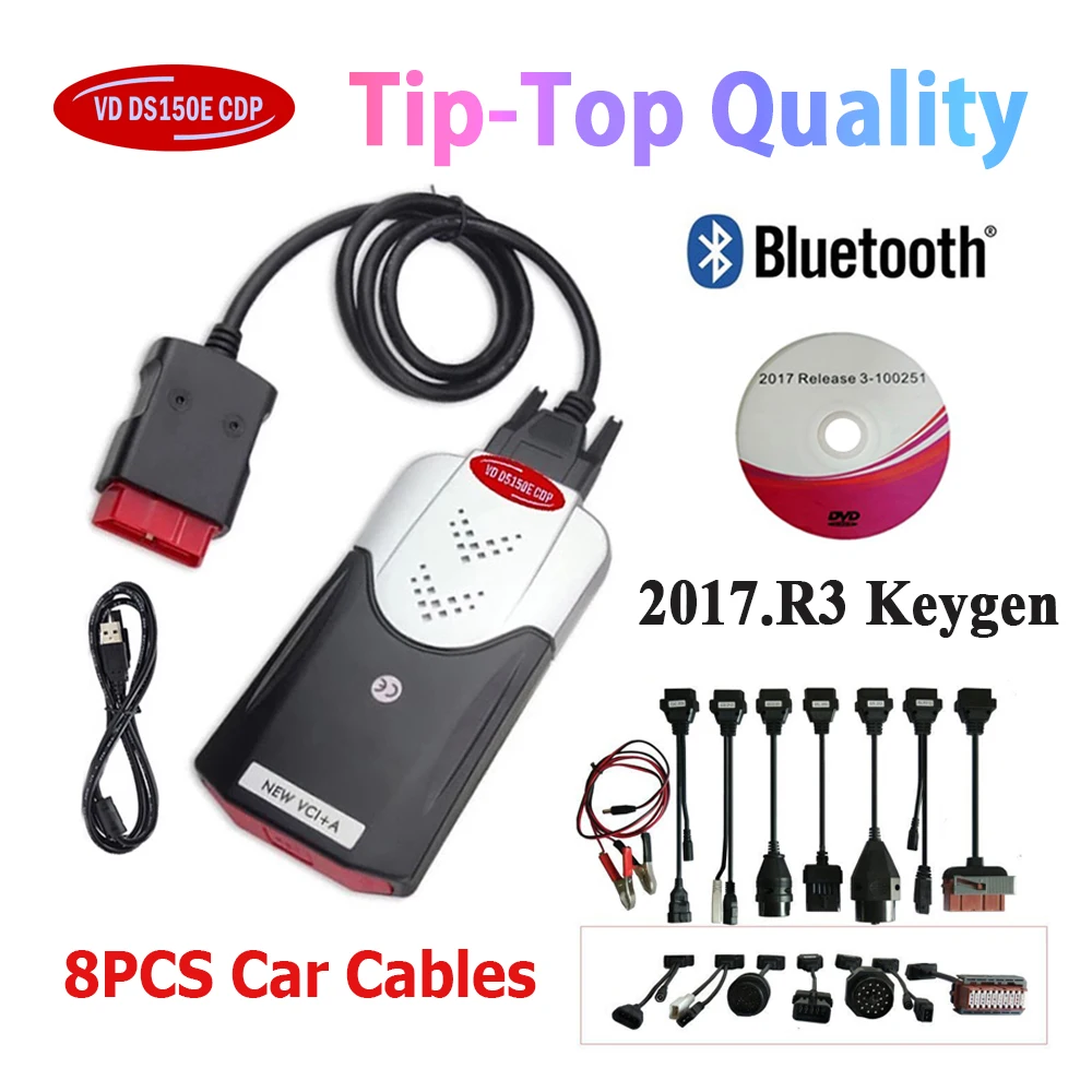 2021 Новое поступление 2017.R3 генератор ключей для delicht VD ds150e cdp BLUETOOTH диагностики