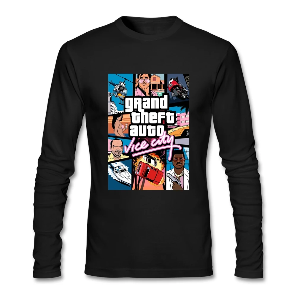 Фирменная забавная футболка Grand Theft Auto Vice City GTA футболки игровые Мужская
